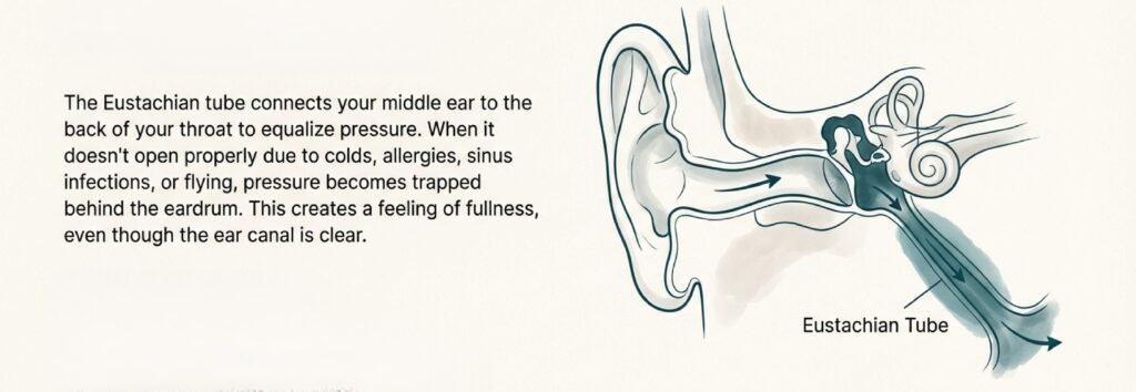 Eustachian Tube Dysfunctio --one of the reasons behind ear fullness
