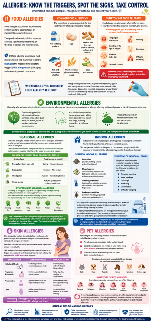 Types of Allergies: know the triggers and tatke control