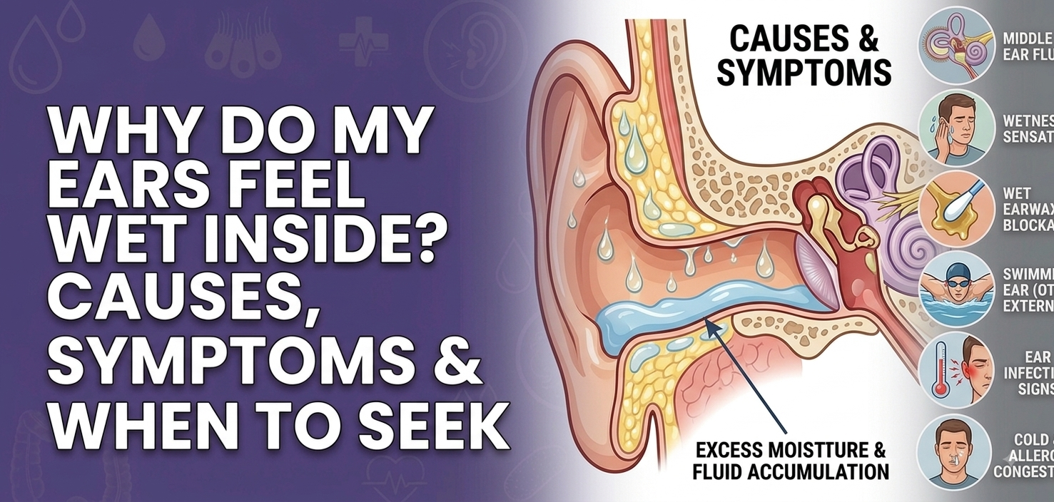 Why Do My Ears Feel Wet Inside Causes, Symptoms & When to Seek Help